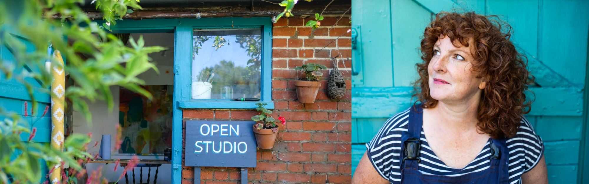 Lisa Henshall outside the studio