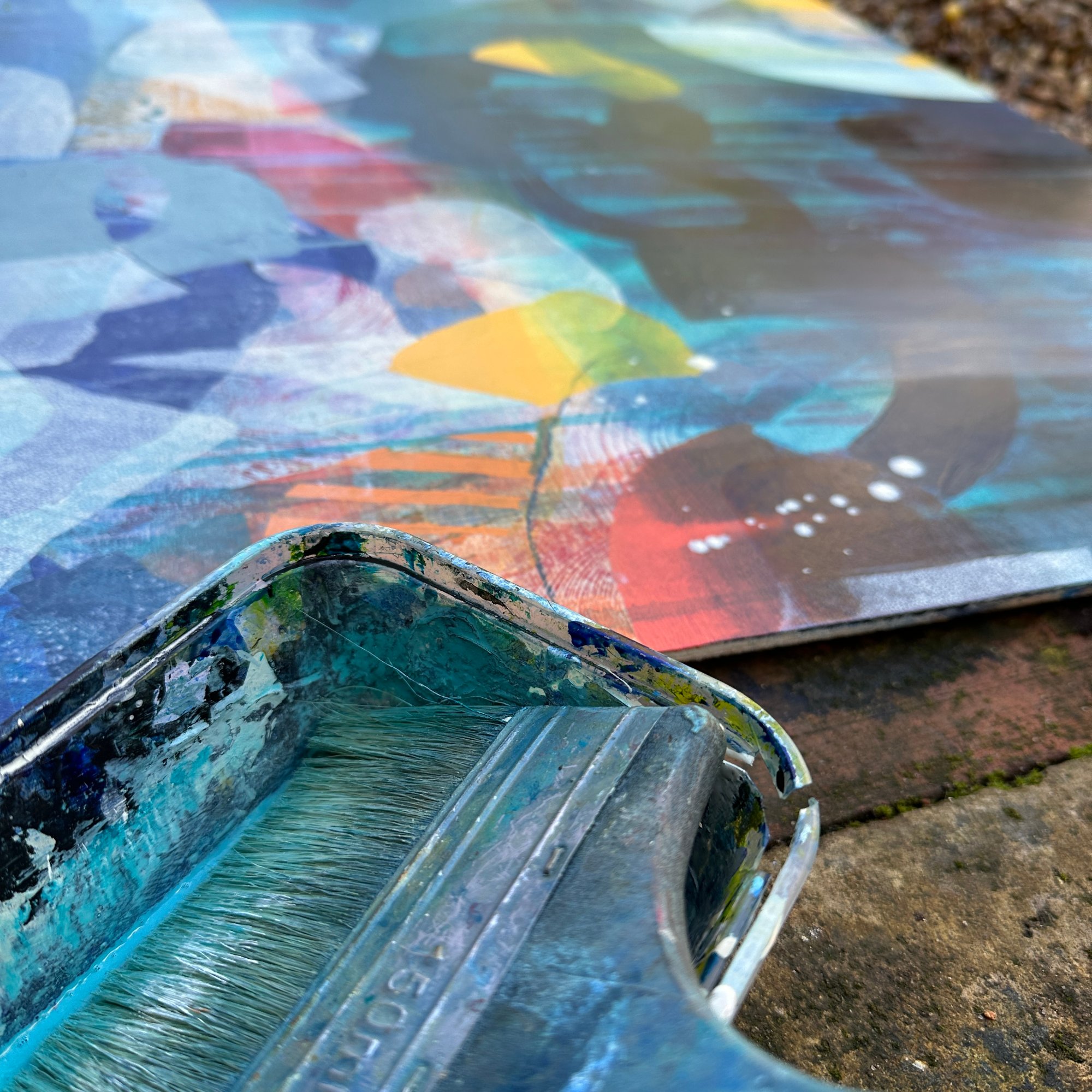 Lisa Henshall in her studio